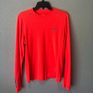A&F Active Long Sleeve Reflective Orange Shirt